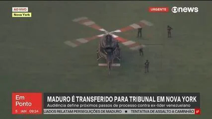 Maduro transferido para tribunal em NY para depor sobre tráfico: vice assume interinamente na Venezuela