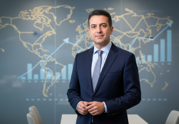 Marcos Troyjo, economista e diplomata, em um ambiente profissional