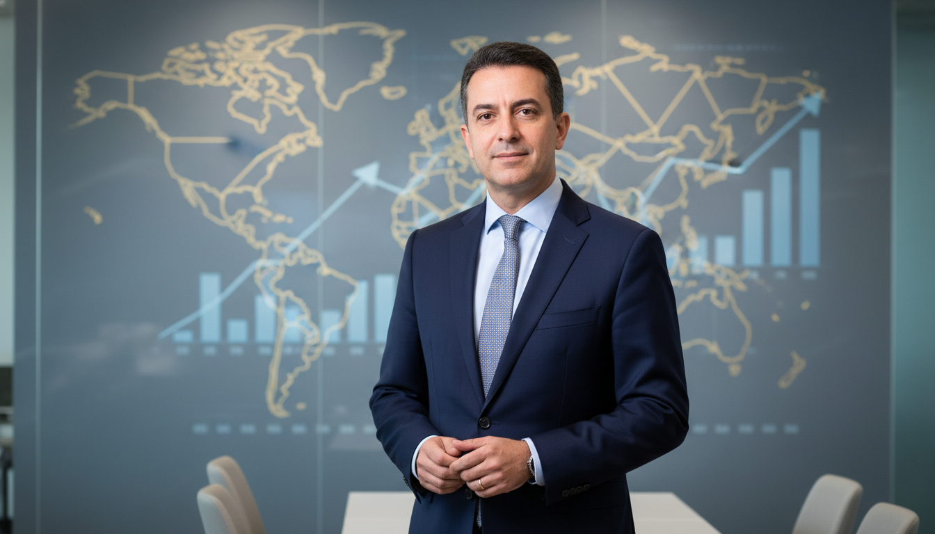 Marcos Troyjo, economista e diplomata, em um ambiente profissional